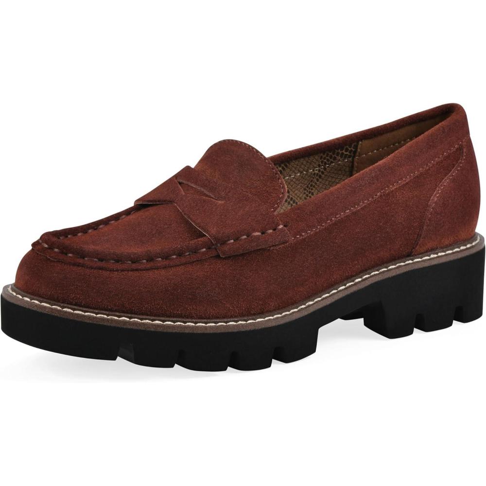 imageWHITE MOUNTAIN Womens Gunner Penny LoaferRust Suede