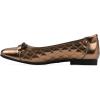 imageWHITE MOUNTAIN Womens Bocah Diamond Quilted Cap Toe Ballet FlatBronze Metallic