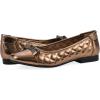 imageWHITE MOUNTAIN Womens Bocah Diamond Quilted Cap Toe Ballet FlatBronze Metallic