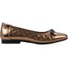 imageWHITE MOUNTAIN Womens Bocah Diamond Quilted Cap Toe Ballet FlatBronze Metallic