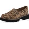 Brown Leopard Suede