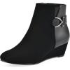 imageWhite Mountain Womens Chaise Wedge Ankle BootieBlack