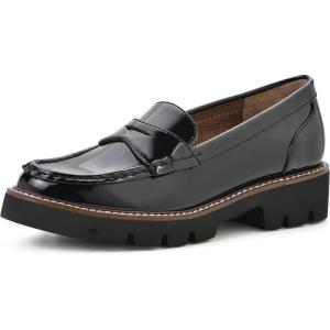 imageWHITE MOUNTAIN Womens Gunner Penny LoaferBlackPatent