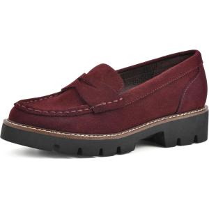 imageWHITE MOUNTAIN Womens Gunner Penny LoaferWineSuede
