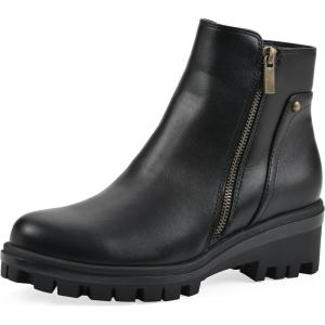 imageWhite Mountain Womens Tahj Lug Sole BootieBlack Faux Leather