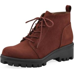 imageWhite Mountain Womens Tariq Lug Sole LaceUp BootieRust