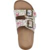 imageWHITE MOUNTAIN Girls Helga Slide SandalWhiteMulti FloralLeather