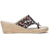 imageWHITE MOUNTAIN Womens Beachball Espadrille Wedge SandalBlack Floral