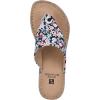 imageWHITE MOUNTAIN Womens Beachball Espadrille Wedge SandalBlackMultiFloralFab