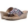 imageWHITE MOUNTAIN Womens Beachball Espadrille Wedge SandalBlackMultiFloralFab