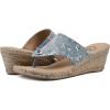 imageWHITE MOUNTAIN Womens Beachball Espadrille Wedge SandalFloral DenimFabric