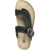 imageWHITE MOUNTAIN Womens Carly Flat SandalBlackNubuk