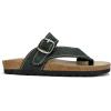 imageWHITE MOUNTAIN Womens Carly Flat SandalBlackNubuk