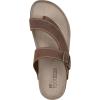 imageWHITE MOUNTAIN Womens Carly Flat SandalBrownLeather