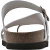 imageWHITE MOUNTAIN Womens Carly Flat SandalWhiteLeather
