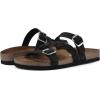 imageWHITE MOUNTAIN Womens Huntington Signature Comfort Molded Footbed Double Buckle Braided SandalBlackNubuck