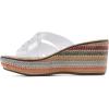 imageWHITE MOUNTAIN Womens Samwell Platform Wedge SandalClearSmooth