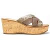 imageWHITE MOUNTAIN Womens Samwell Platform Wedge SandalTaupe