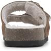 imageWHITE MOUNTAIN womens HelgaChestnutSuedeFaux Shearling