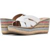 imageWHITE MOUNTAIN Womens Samwell Platform Wedge SandalWhite Multi