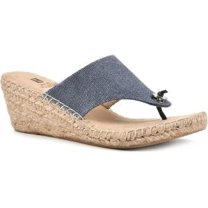 imageWHITE MOUNTAIN Womens Beachball Espadrille Wedge SandalDenimblueFab
