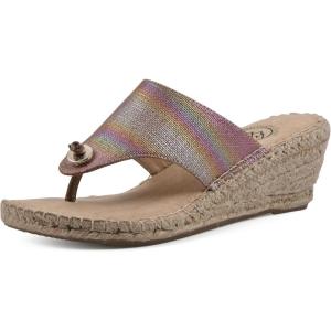 imageWHITE MOUNTAIN Womens Beachball Espadrille Wedge SandalMetallic MultiSmooth