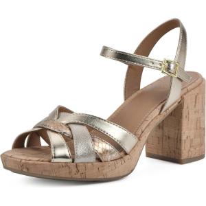 imageWHITE MOUNTAIN Womens Dubonnet Platform SandalGoldMultiSmooth