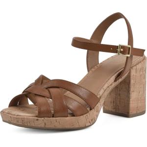 imageWHITE MOUNTAIN Womens Dubonnet Platform SandalTanBurnSmooth