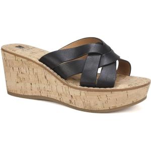 imageWHITE MOUNTAIN Womens Samwell Platform Wedge SandalBlack