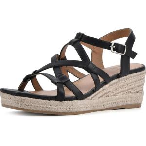 imageWHITE MOUNTAIN Womens Swayze Platform SandalBlackBurnSmooth