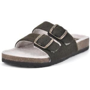 imageWHITE MOUNTAIN womens HelgaForest Felt WFaux Shearling