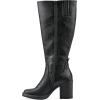 imageWhite Mountain Womens Mackle Block Heel Tall Shaft BootBlack Smooth