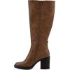 imageWhite Mountain Womens Mackle Block Heel Tall Shaft BootDark Natural Smooth