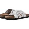 imageWHITE MOUNTAIN Womens Harding Footbed SandalWhiteLeather