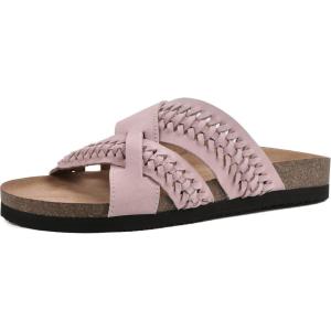 imageWHITE MOUNTAIN Womens Harding Footbed SandalBlush PinkSuede