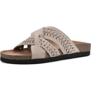 imageWHITE MOUNTAIN Womens Harding Footbed SandalSandal WoodSuede