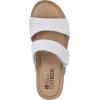 imageWHITE MOUNTAIN Womens Fervent Wedge SandalWhiteLeather