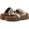imageWHITE MOUNTAIN Womens Lefter Low Platform SandalAntgoldLea WBrown Sole