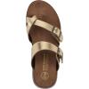 imageWHITE MOUNTAIN Womens Lefter Low Platform SandalAntgoldLea WBrown Sole