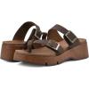imageWHITE MOUNTAIN Womens Lefter Low Platform SandalBrownLeather