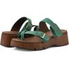 imageWHITE MOUNTAIN Womens Lefter Low Platform SandalClassic GreenSuede