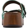 imageWHITE MOUNTAIN Womens Lefter Low Platform SandalClassic GreenSuede