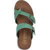 imageWHITE MOUNTAIN Womens Lefter Low Platform SandalClassic GreenSuede
