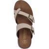 imageWHITE MOUNTAIN Womens Lefter Low Platform SandalSandal WoodSuede