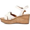 imageWHITE MOUNTAIN Womens Simple Wedge SandalWhite