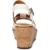 imageWHITE MOUNTAIN Womens Simple Wedge SandalWhite