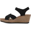 imageWHITE MOUNTAIN womens PrezoWedge SandalBlackNubuck