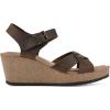 imageWHITE MOUNTAIN womens PrezoWedge SandalBrownLeather