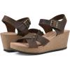 imageWHITE MOUNTAIN womens PrezoWedge SandalBrownLeather