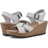 imageWHITE MOUNTAIN womens PrezoWedge SandalWhiteLeather